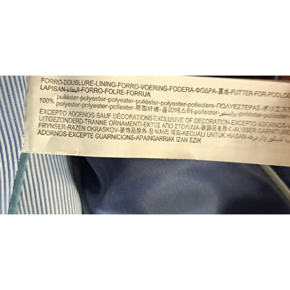 Mens Zara Blazer Sports Coat Gray 2 Button Career Business Professional 40R - Picture 6 of 7